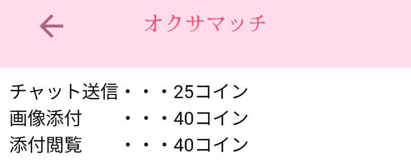 オクサマッチの料金②