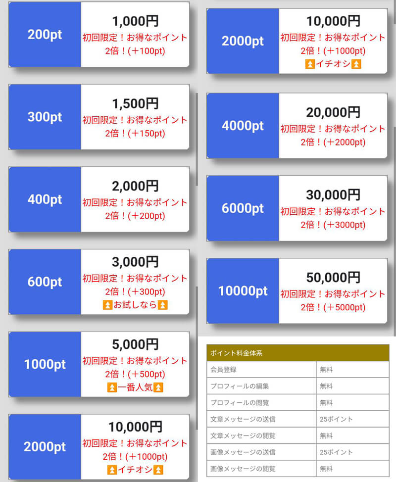 リアラブの料金