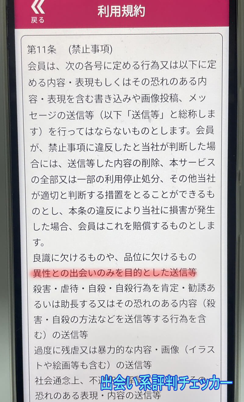 めろめろの利用規約