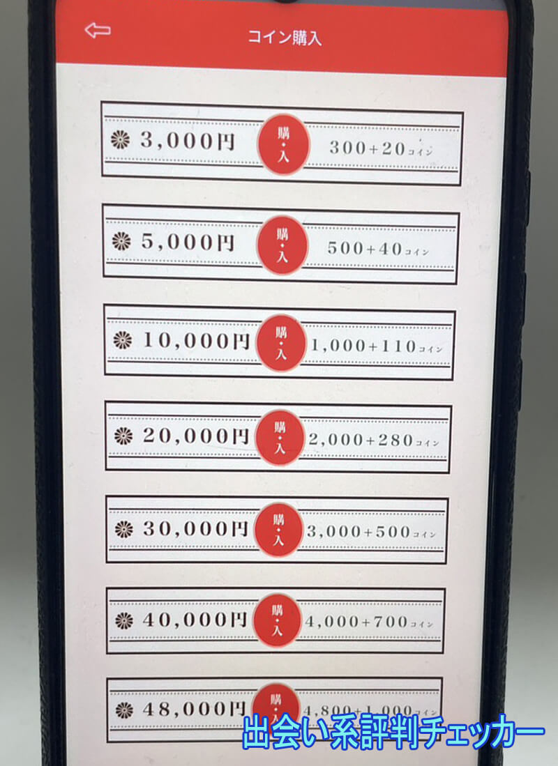 恋熟浪漫の料金①