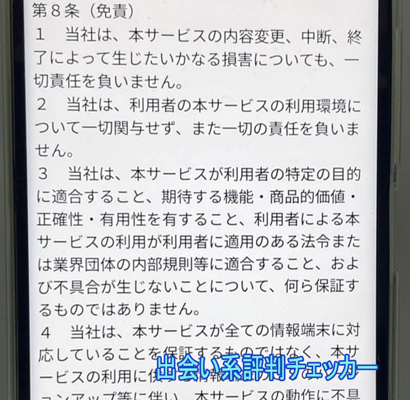 マイ・セカンドフレンドの利用規約