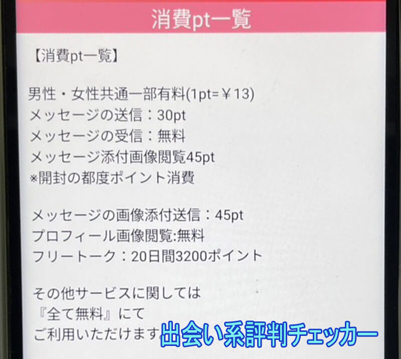 ふれあいカップルの料金