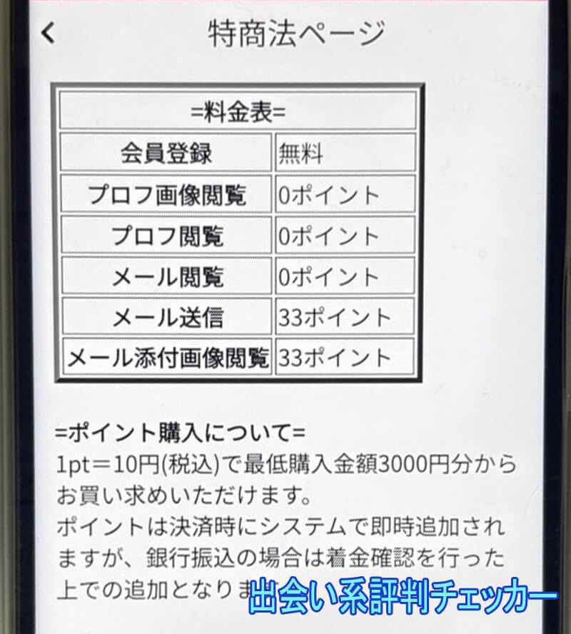 マッチングサイトの料金