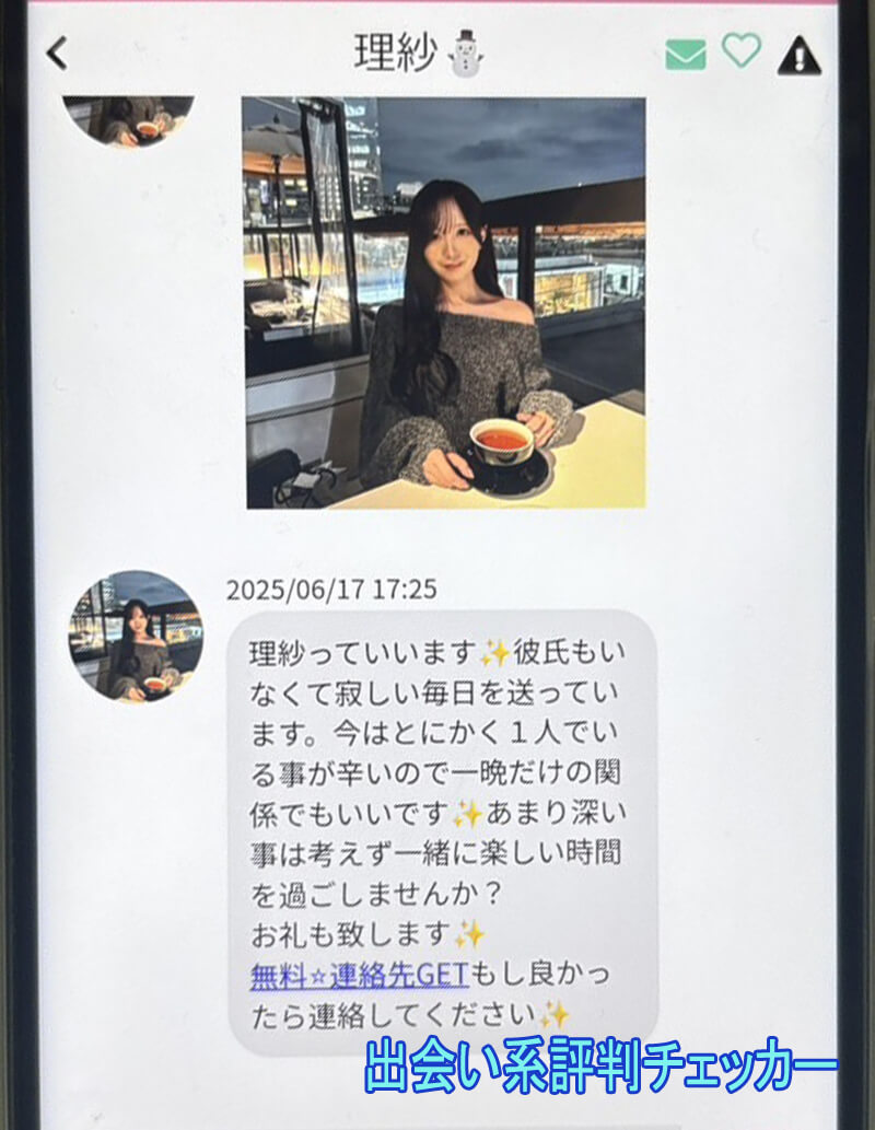 マッチングサイトのサクラ③