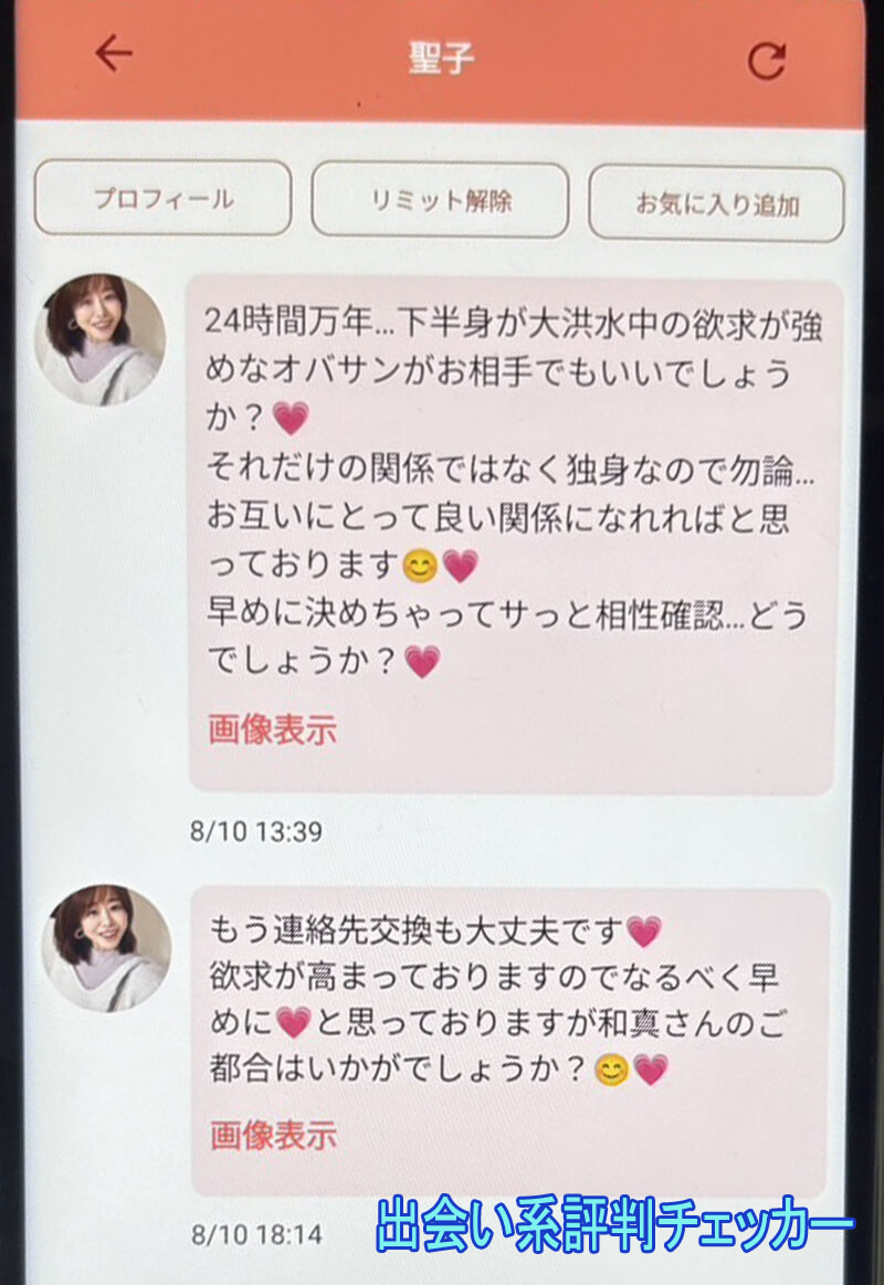 チャットプレミアムのサクラ③