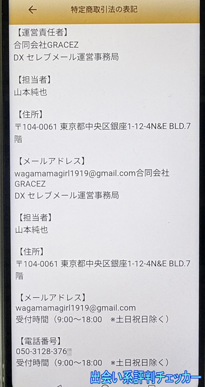 DXセレブメールの運営会社