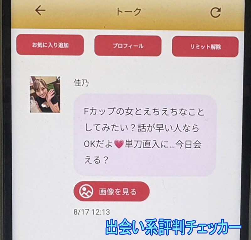 DXセレブメールのサクラ１