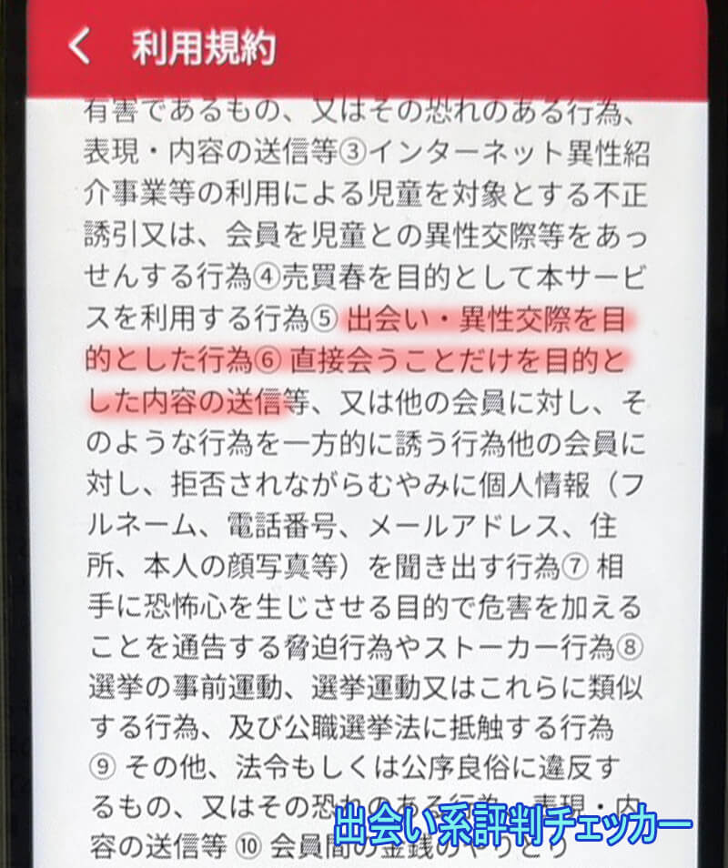 熟年ロマンスの利用規約