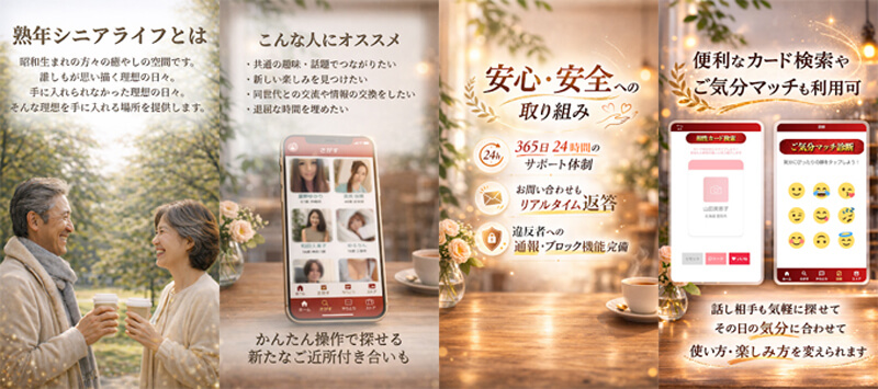 熟年シニアライフのメイン画像